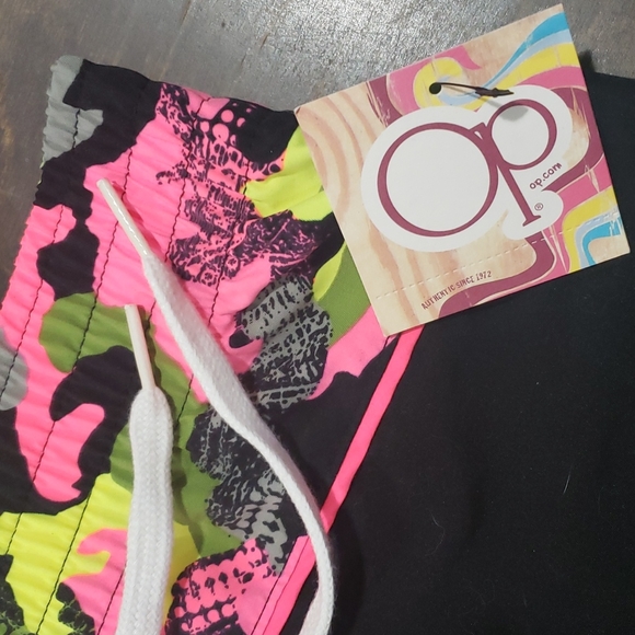 Juniors OP Swimsuit Bikini Top and Boardshorts NWT - Picture 2 of 6